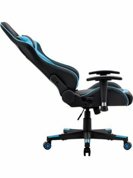 Fylliana Sar1 Artificial Leather Gaming Chair with Adjustable Arms Black / Blue