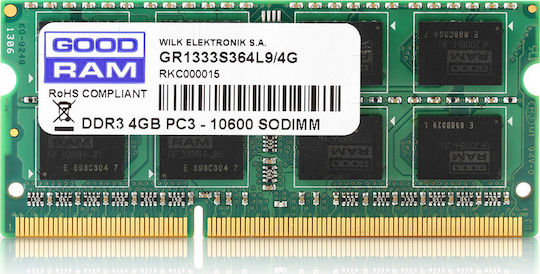 GoodRAM DDR3 with Module 1x4GB and Speed 1333 for Laptop