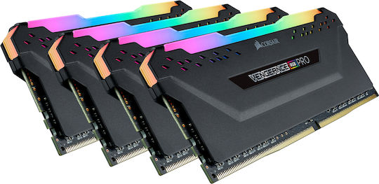 Corsair Vengeance RGB Pro DDR4 64GB RAM with 4x16GB Modules and Speed 3200 for Desktop
