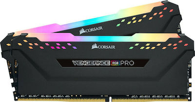 Corsair Vengeance RGB Pro 16GB DDR4 RAM με 2 Modules (2x8GB) και Ταχύτητα 3600 για Desktop