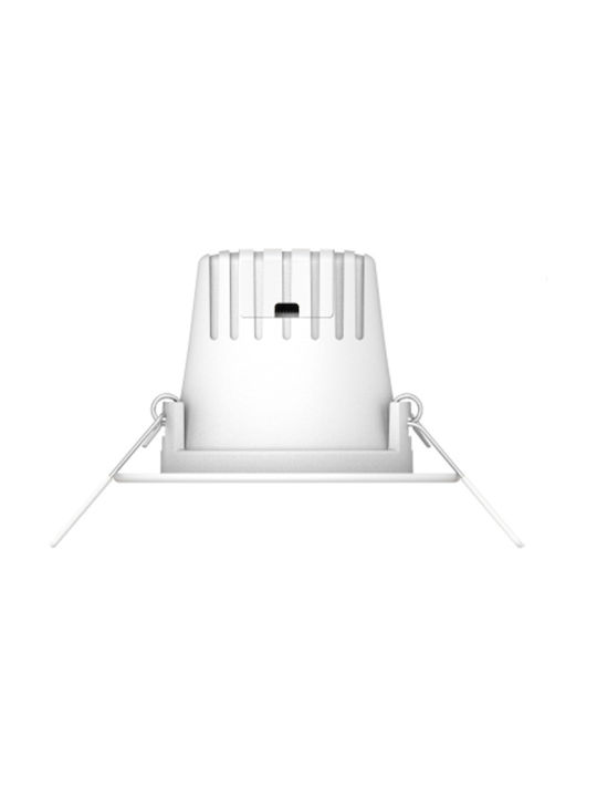 Elvhx Rund Metallisch Einbau Spot mit integriertem LED und Warmweißes Licht Weiß 1Stück