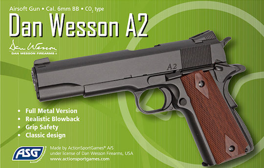 Asg Аеропистолет CO2 Dan Wesson A2 Откат 6мм