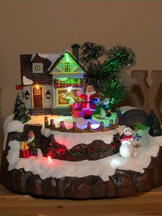 Fun World Christma Lighted Decorative Decorative Scenery with Music and Drive