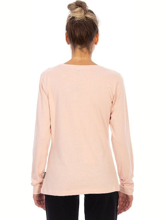 Admiral Women's Blouse Cotton Long Sleeve Pink