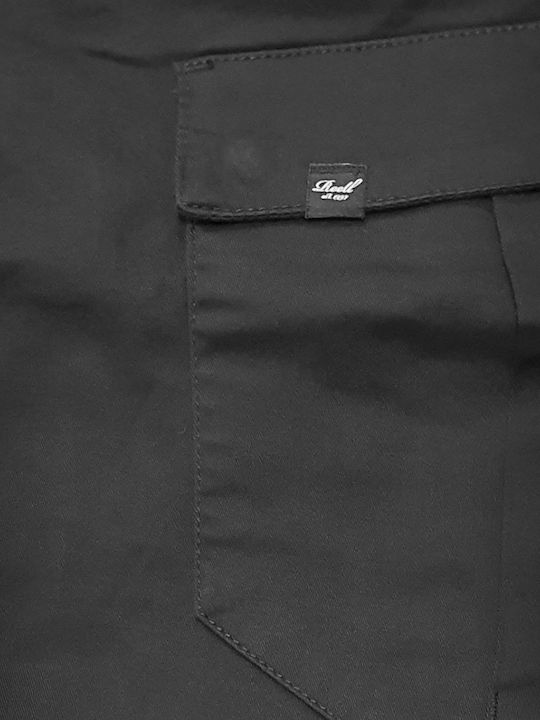 Reflex Easy Trousers Cargo Elastic in Tapered Line Black