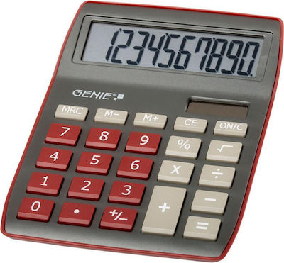 Genie 840 Calculator 10 Digits in Red Color