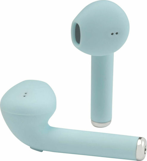 Denver TWE-46 In ear Bluetooth хендсфри Слушалки с Кутийка за Зареждане Светлосиньо