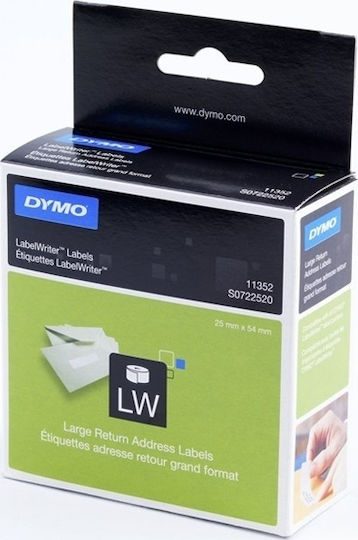 Dymo 11352 550 Самозалепващи етикетни ролки за етикетен принтер 54x25мм 1бр