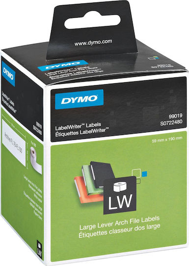 Dymo E4DIY99019 110 Αυτοκόλλητες Ετικέτες σε Ρολό για Εκτυπωτή Ετικετών Dymo LW 310, LW 320, LW 330, LW 400, LW 450, & LW 4XL 190x59mm