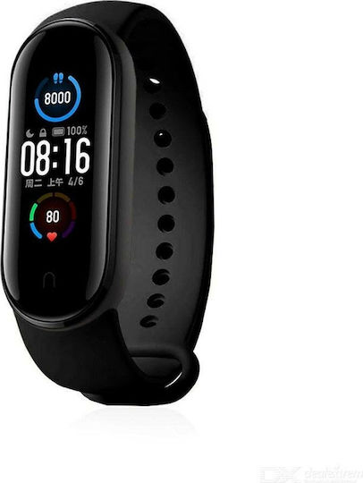 Xiaomi Mi Smart Band 5 Wasserdicht mit Pulsmesser Schwarz Schwarz