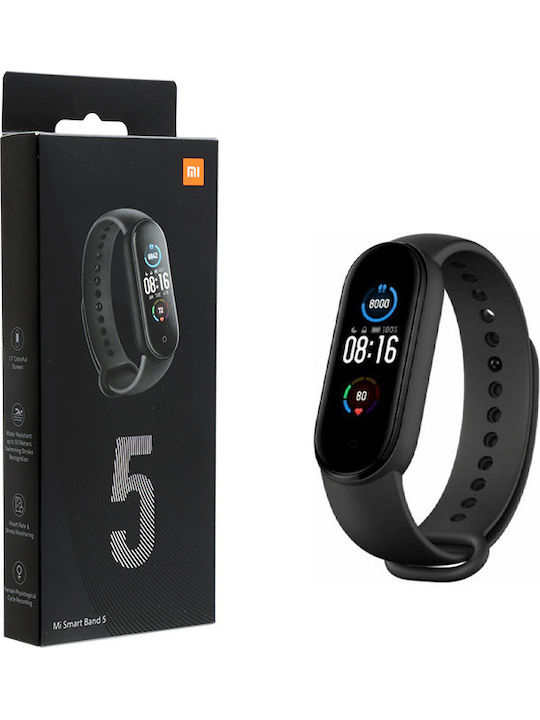 Xiaomi Mi Smart Band 5 Wasserdicht mit Pulsmesser Schwarz Schwarz