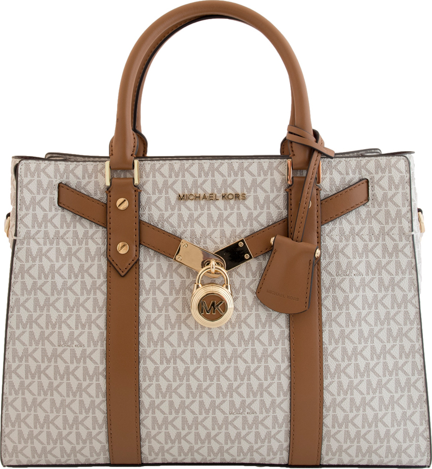 Michael Kors HAMILTON Saffiano Leather Large Tote Bag 30F4GHMT9T In TAN -  Excel Clothing