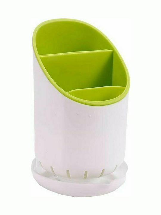 Plastic White Cutlery Drainer 12x12.5x14cm