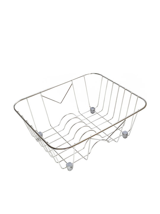 Sanitec Νο 2 Στραγγιστήρι Γούρνας Inox Ασημί 33x32cm