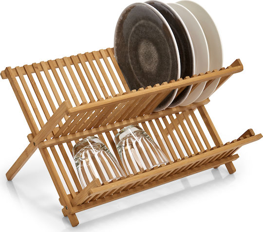 MK Bamboo Отцедник За Мивка От Дърво Кафяв 43x35x27см MK Bamboo Отцедник За Мивка От Дърво Кафяв 43x35x27см