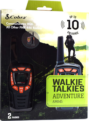 Cobra AM-845 Transmițător Wireless PMR cu Ecran Monocrom Set 2buc