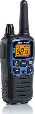 Midland XT60 PMR Wireless Transceiver with Monochrome Display Blue 2pcs