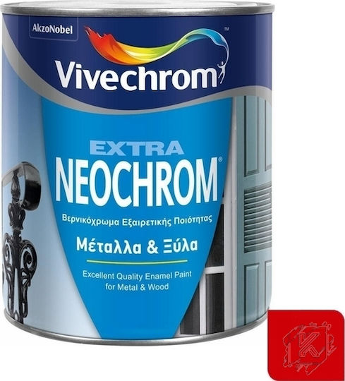 Vivechrom Цвят на лака Разтворимо Extra Neochrom 0.75лт Червено огнено червено Блестящ