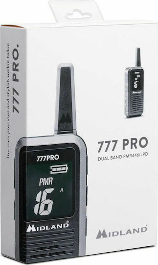 Midland 777 Pro Walkie Talkie with Monochrome Screen Set of 2pcs