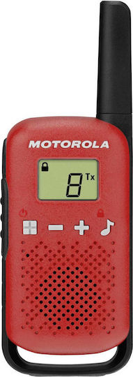 Motorola Talkabout T42 Transmițător Wireless PMR 0.5W cu Ecran Monocrom Set 2buc Culoare Roșu
