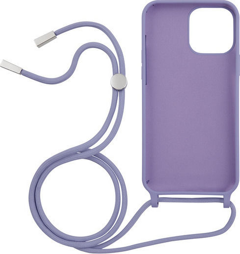 Vivid Liquid Lace Back Cover Silicone with Strap Lilac (iPhone 13 Pro Max)