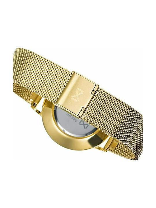 Mark Maddox Watch Battery with Gold Metal Bracelet