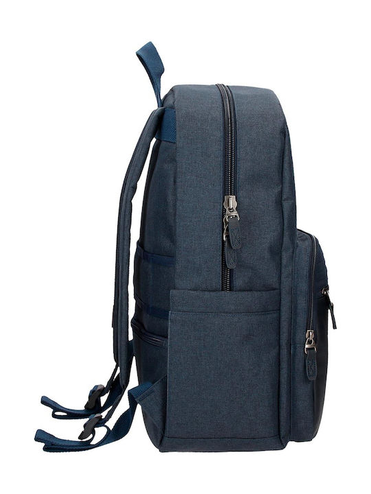 Pepe Jeans Mochila Britway Ανδρικό Υφασμάτινο Σακίδιο Πλάτης Navy Μπλε