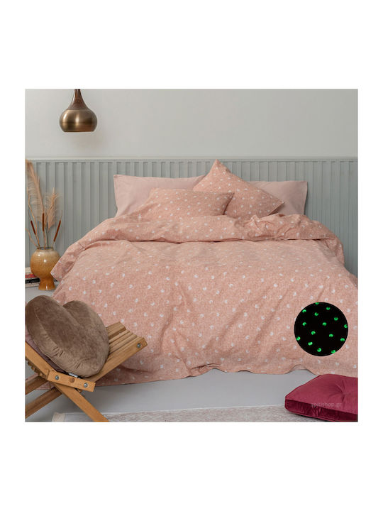 Palamaiki Bettlaken Super-Doppel 240x260cm. Luminous Fleck Tan