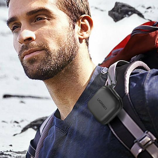Ugreen Case Silicone with Hook in Black color for Apple AirPods 1 / AirPods 2
