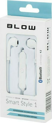 Blow SmartStyle 1 Earbud Bluetooth Handsfree Earphones Whitά