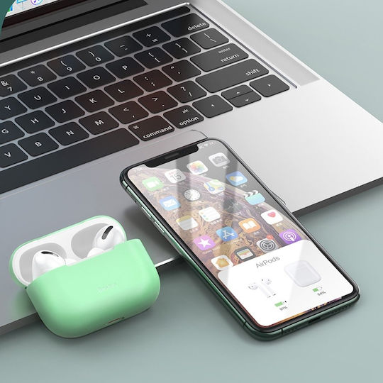 Baseus Protective Pro Θήκη Σιλικόνης σε Πράσινο χρώμα για Apple AirPods Pro