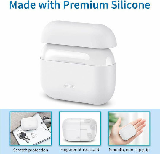 ESR Breeze Plus Hülle Silikon in Weiß Farbe für Apple AirPods Pro