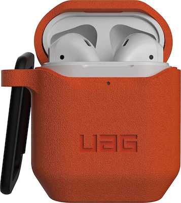 UAG Standard Issue Hülle Silikon mit Haken in Rot Farbe für Apple AirPods 1 / AirPods 2