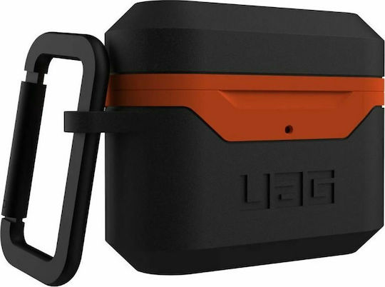 UAG Standard Issue Hard Case Plastic with Hook in Orange color for Apple AirPods Pro