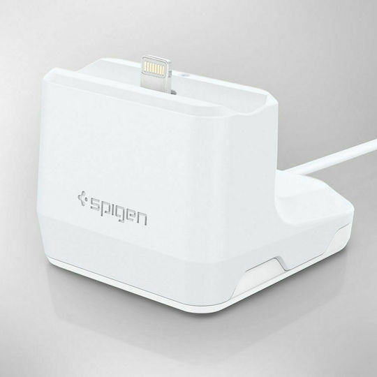 Spigen S313 Stand Charging Dock Βάση Φόρτισης σε Λευκό χρώμα για Apple AirPods