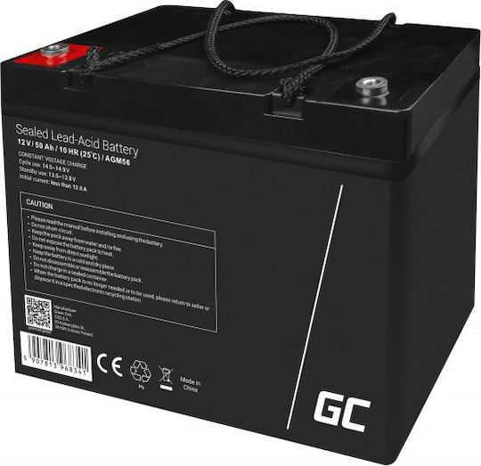 Green Cell Μπαταρία UPS με Χωρητικότητα 50Ah και Τάση 12V AGM56 1τμχ
