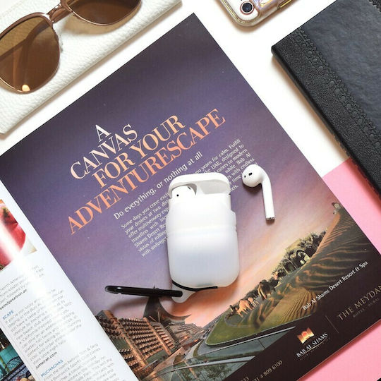 Catalyst Waterproof Θήκη Σιλικόνης με Γάντζο σε Λευκό χρώμα για Apple AirPods