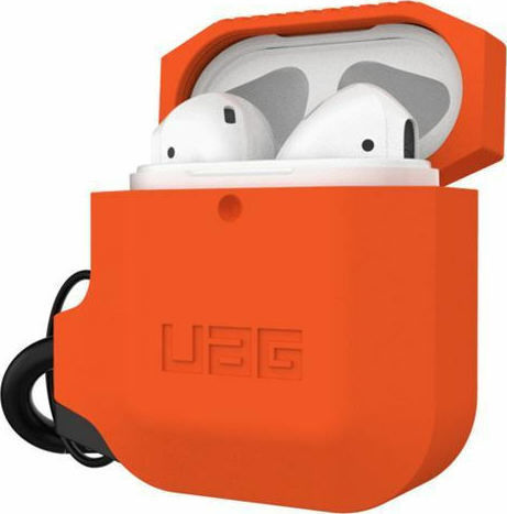 UAG Hülle Silikon mit Haken in Orange Farbe für Apple AirPods