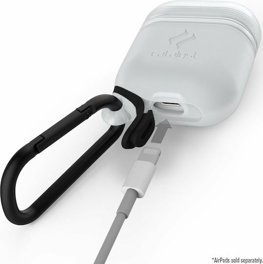 Catalyst Waterproof Θήκη Σιλικόνης με Γάντζο σε Λευκό χρώμα για Apple AirPods
