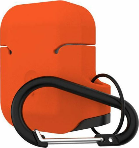 UAG Hülle Silikon mit Haken in Orange Farbe für Apple AirPods