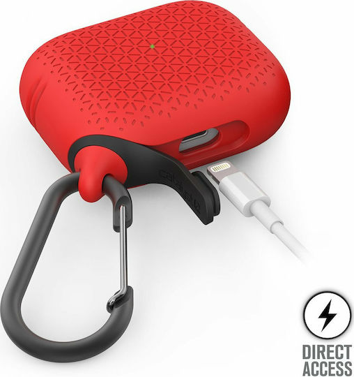 Catalyst Premium Edition Waterproof Silicone Case with Keychain Red for Apple AirPods Pro