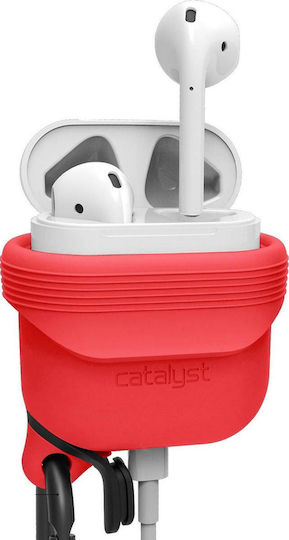 Catalyst Waterproof Case Silicone with Hook Coral for Apple AirPods 1 / AirPods 2