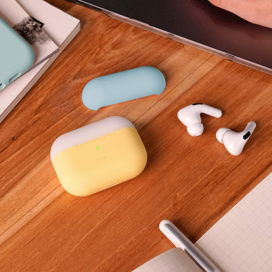 Elago Duo Silicone Case Yellow / Coral Blue / Nightglow Blue for Apple AirPods Pro