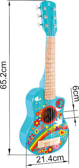 Hape Wooden Guitar Flower Power for 3+ Years