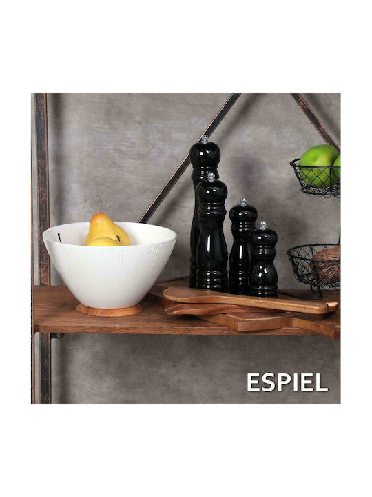 Espiel Classic Manual Set Spice Mills made of Wood in Black Color 21cm 4pcs