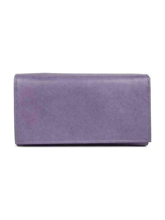 Fetiche Leather Large Leather Women's Wallet Purple
