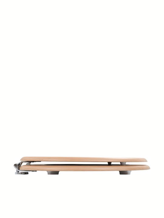vidaXL Capac WC Lemn 43.7x37.8cm Bej