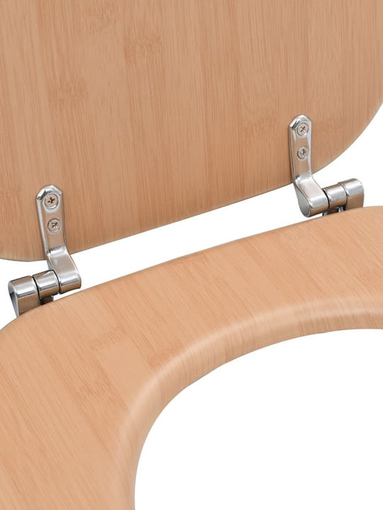 vidaXL Capac WC Lemn 43.7x37.8cm Bej