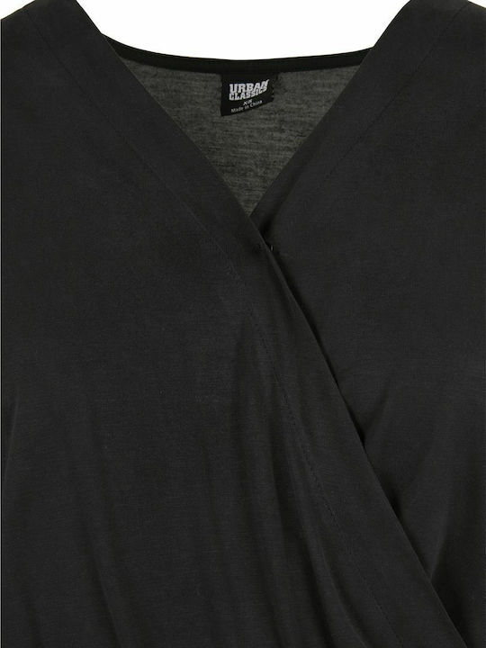 De Damă Mâneca scurta Short întreg Negru