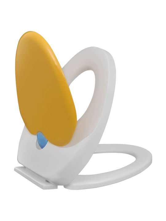 vidaXL Kids Plastic Soft Close Toilet Seat White 48.5cm